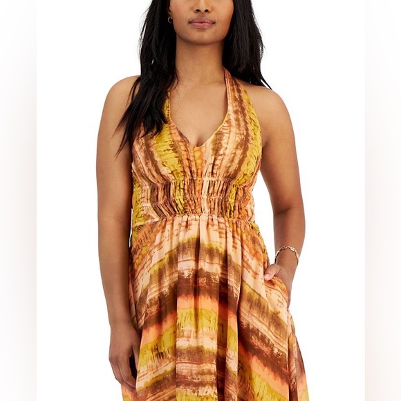 TAYLOR NWT SUNRISE VACA HALTER DRESS - Picture 7 of 8